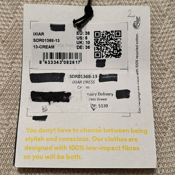 NWT SKFK Izar Knit Dress Size 6 - Picture 4 of 8